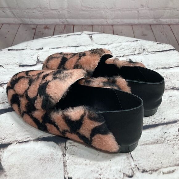 COACH Holly Smoking Slipper Plush Shearling & Leather NIB 7.5 - Picture 10 of 14